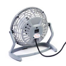 超靜音臺式迷你USB電風(fēng)扇 灰色小空間的清涼伴侶